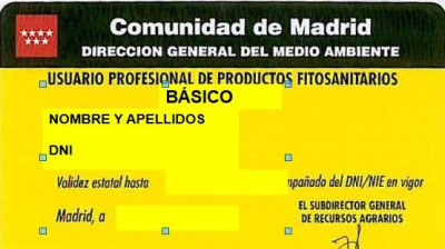 USUARIO PROFESIONAL DE PRODUCTOS FITOSANITARIOS NIVEL BÁSICO